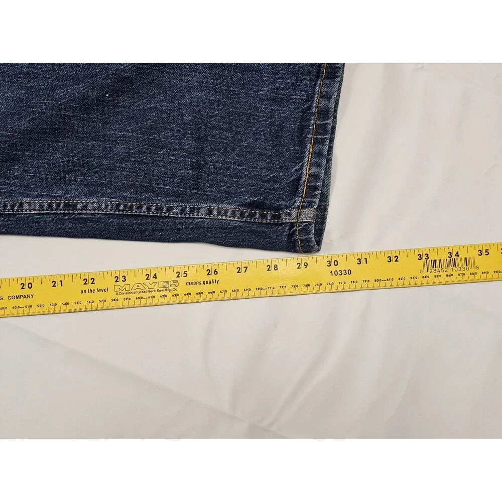 Levi's 505 Regular‎ Fit Men Mid Rise Straight Blue Jeans Size 38x30 Denim